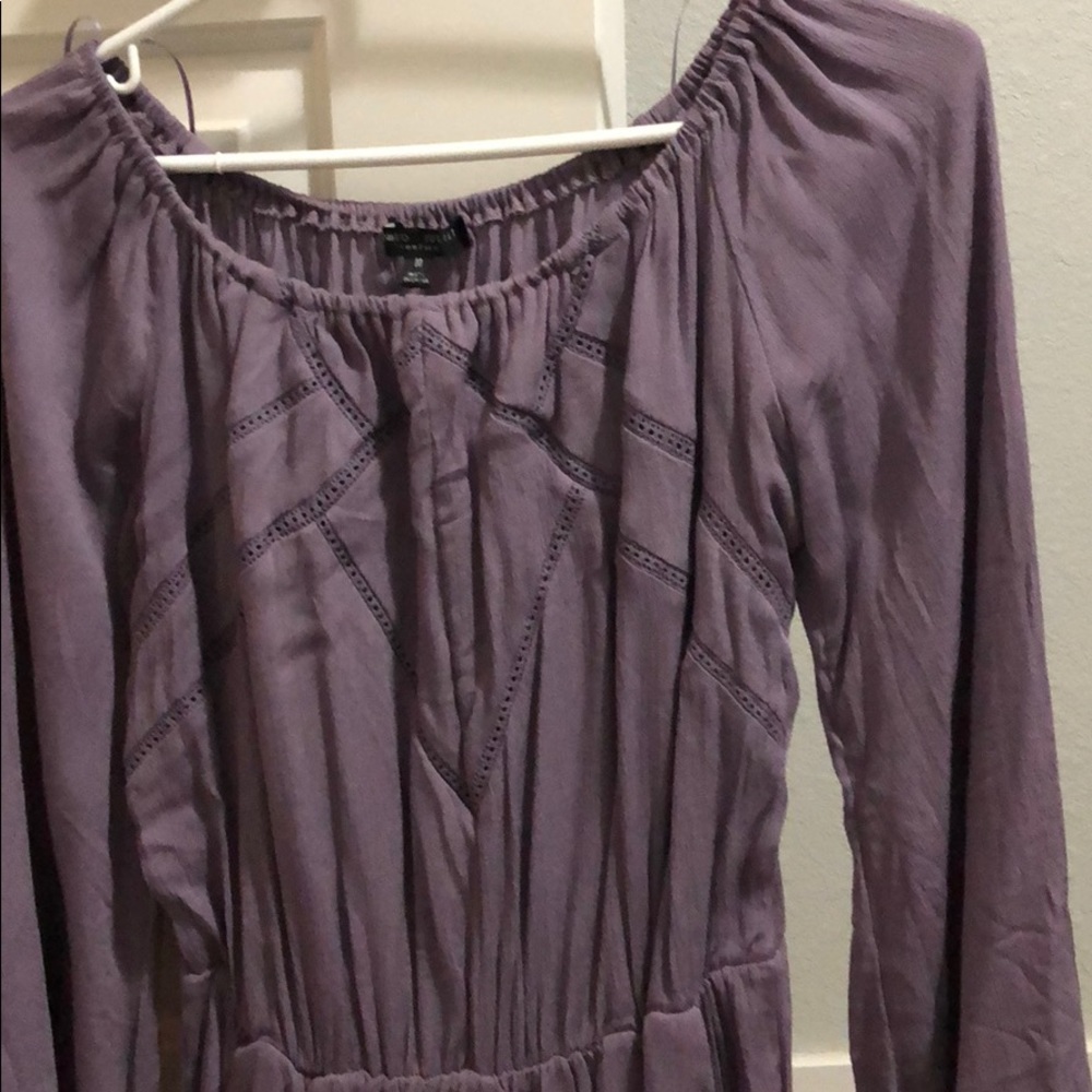 shorts romper (purple model pictured is pink) - Picture 3 of 5
